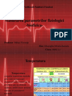 Masurarea Parametrilor Fiziologici