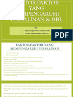 k12 Faktor-Faktor Yang Mempengaruhi Persalinan & BBL