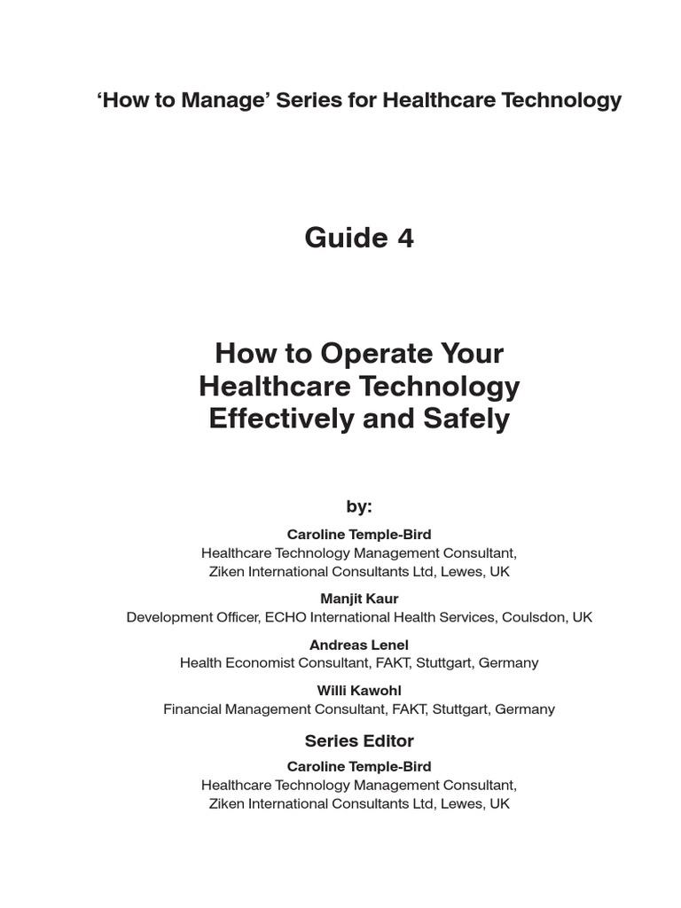 Effective Healthcare Technology Management | PDF | Health System ...