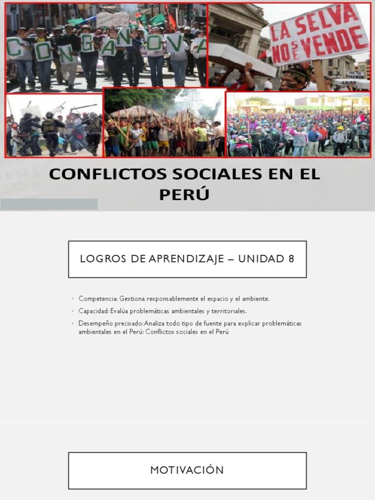 Conflictos Sociales en El Perú | PDF
