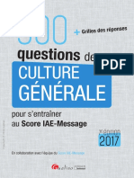 300 Questions de Culture Générale 2017 - Gualino PDF