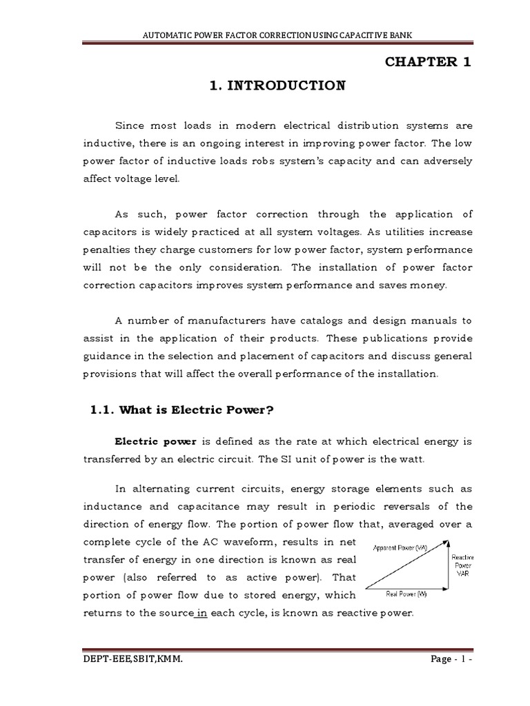 Automatic Power Factor Correction Guide | PDF | Ac Power | Electric Power