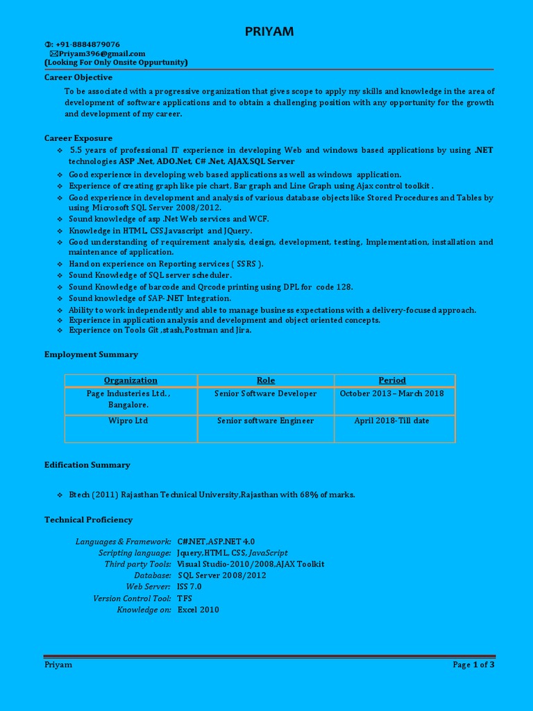 Aspiring Software Developer with 5+ Years of Experience Developing Web ...