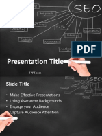  Conceptual SEO Chalkhand Drawing Powerpoint