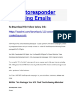 100 Autoresponder Marketing Emails