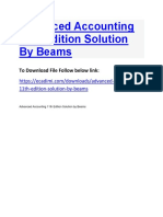Advanced Accounting 11th Edition Solution by Beams