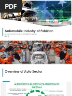 Analysis of Automobile Industry in Pakistan