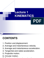 Lecture 1 - Kinematics