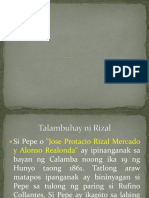 Talambuhay Ni Gat. Jose Rizal