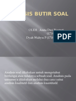 Analisis Butir Soal Ppt