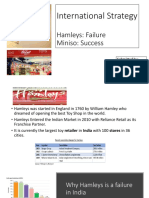 International Strategy Miniso and Hamleys