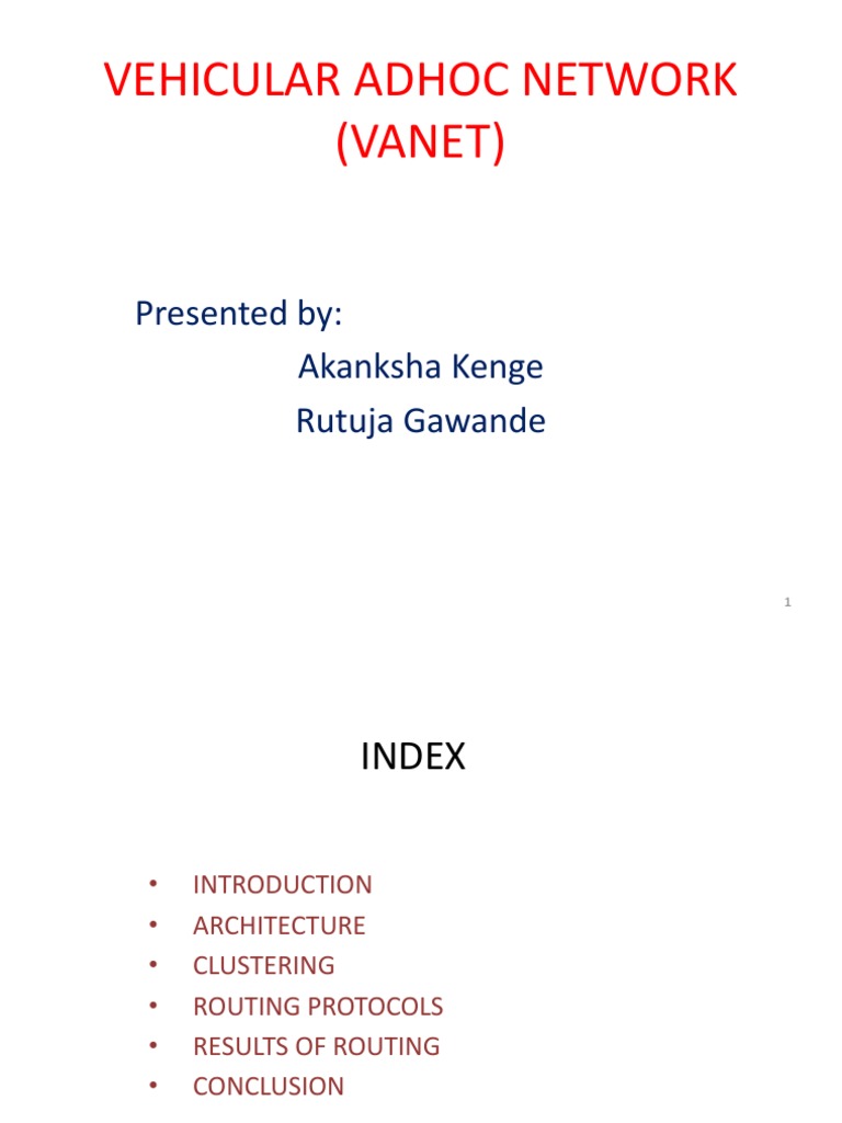 Overview of VANET Architecture and Protocols | PDF | Wireless Ad Hoc ...