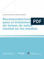 Recomendaciones para El Tratamiento de Temas de Salud Mental en Lo Medios