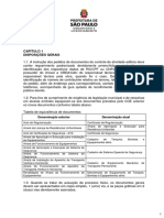 Requisitos para pedidos de documentos de controle de atividade edilícia