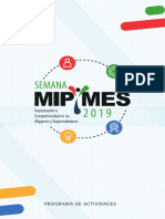 Programa Semana Mipymes 2019