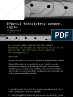 Efectul Fotoelectric Extern. Legile