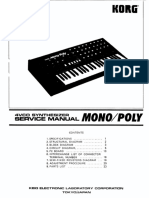 Korg MonoPoly Service Manual