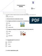 Prueba Semestre Historia 1º Basico