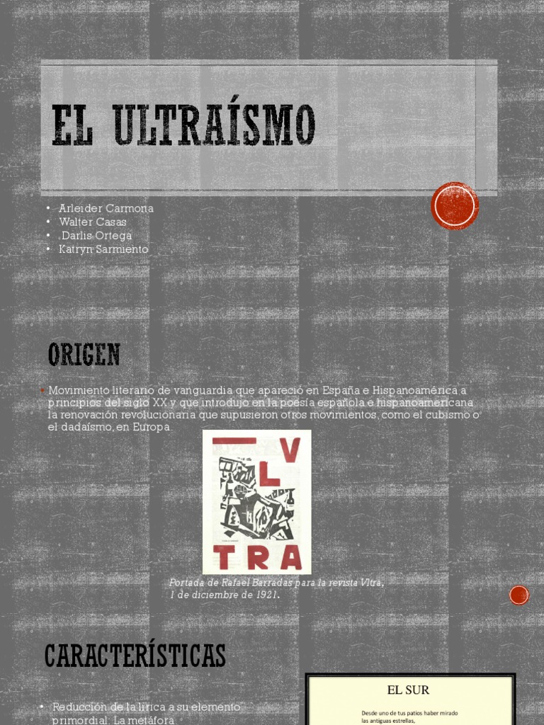 Ultraísmo: Vanguardia Literaria del XX | PDF | Poesía