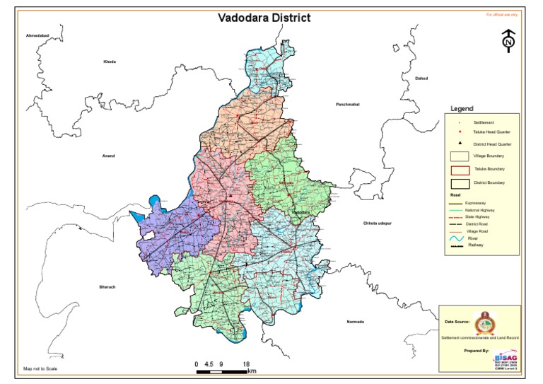 Vadodara District Map Overview | PDF