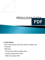 Penulisan Kata