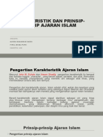 Karakteristik Dan Prinsip-Prinsip Ajaran Islam