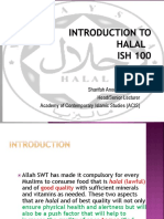 1 - Introduction To Halal