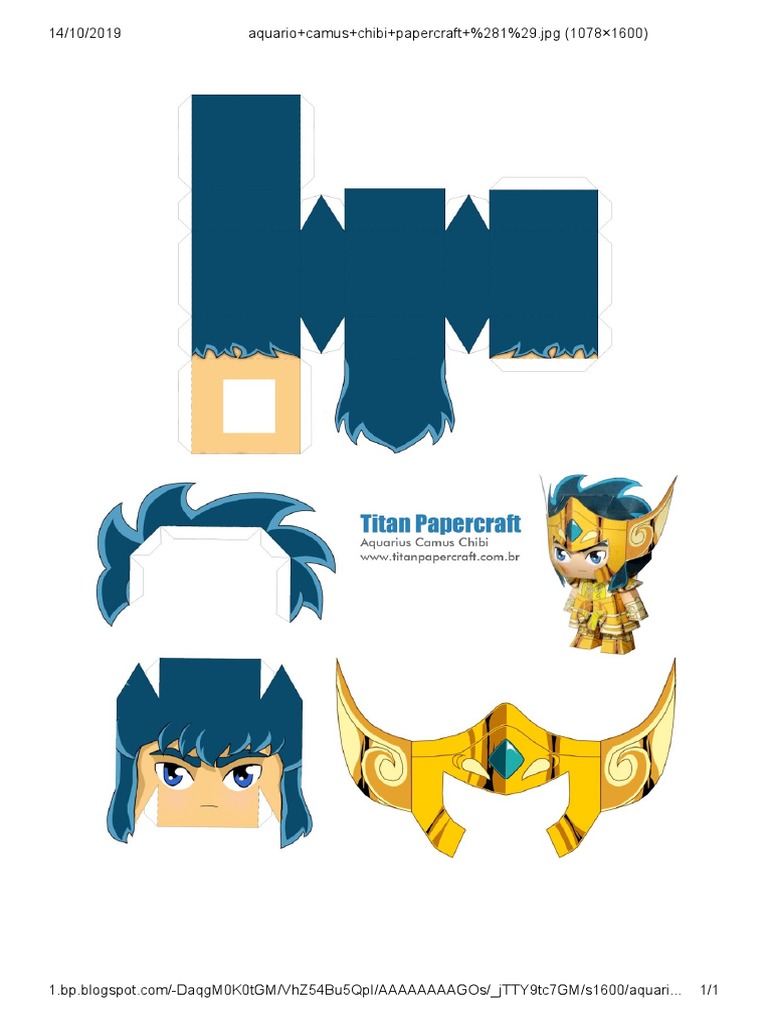 Aquario Camus Chibi Papercraft | PDF
