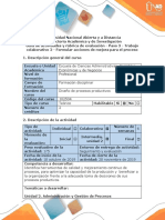 Guía de actividades y rúbrica de evaluación - Paso 3 - Trabajo colaborativo 2- Formular acciones de mejora para el proceso.pdf