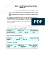 Procedimiento para Programar Variadores Schlumberger en Modo Pip