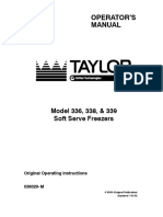 Taylor 336 27 Operators Manual