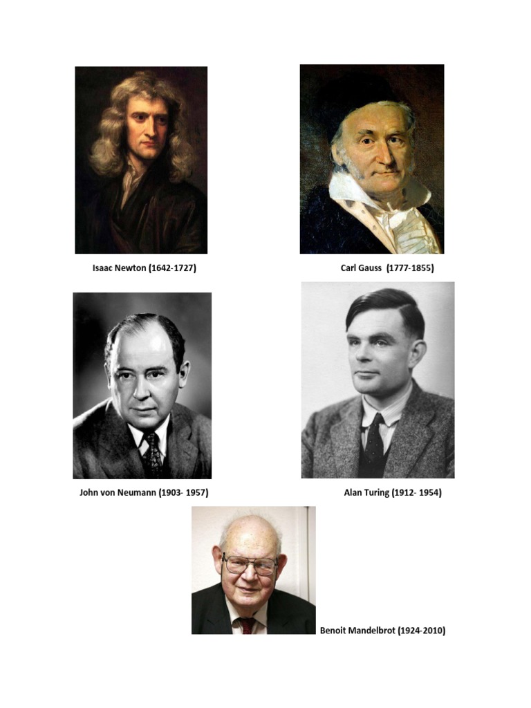 Five Brilliant Mathematicians and Their Contributions | PDF | Isaac ...