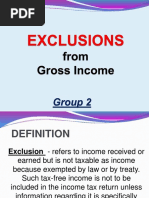 Group 2 Exclusion From Gross Income