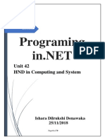 Assignment Programming in