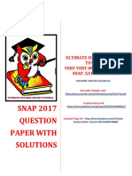 Snap 2017 Question Paper Along With Solutions