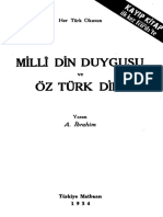 A. İbrahim - Milli Din Duygusu Ve Öz Türk Dini PDF