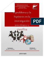 El Problema y La Hiptesis en La Investigacin Psicolgica