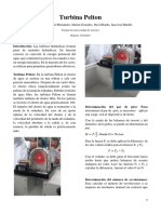 Turbina Pelton: Características y cálculos para su determinación