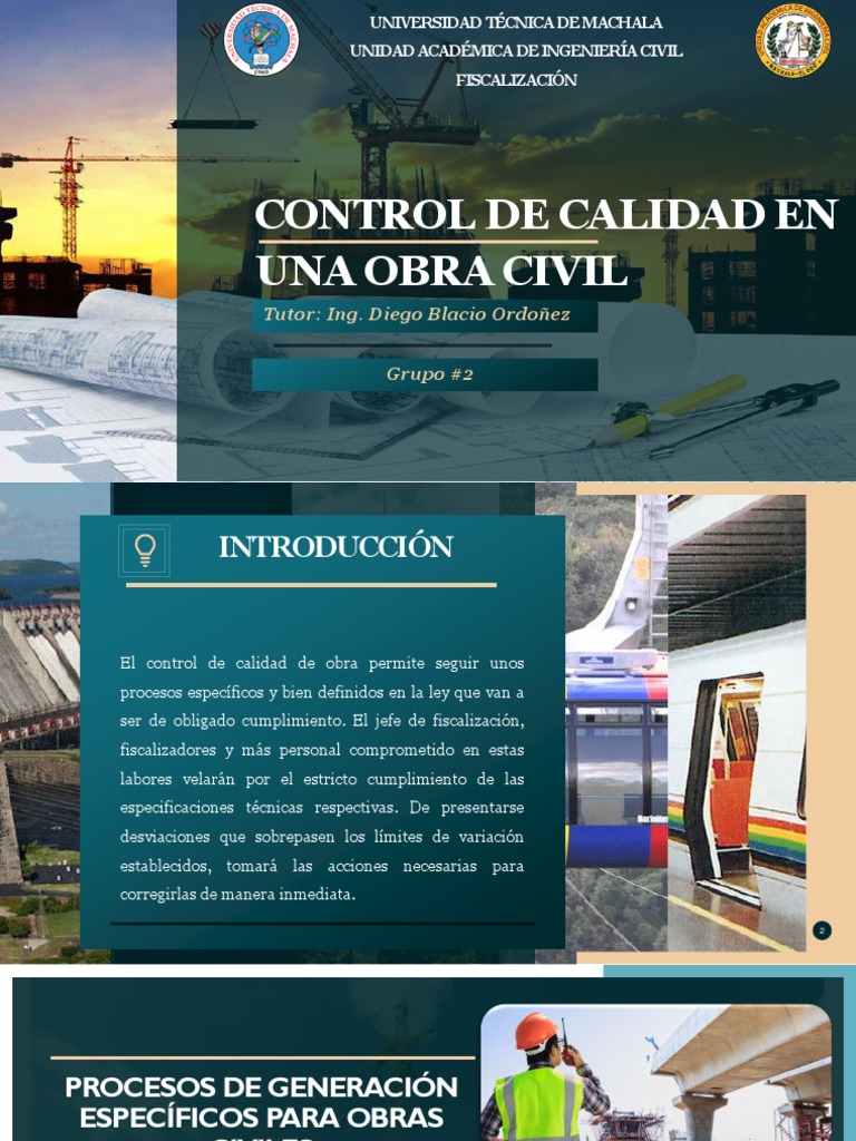 Control de Calidad en Obras Civiles | PDF | Hormigón | Ingeniero civil