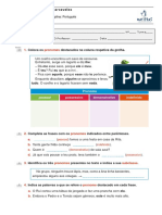 Pronomes e Determinantes