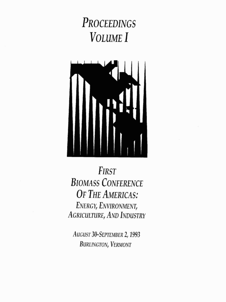 First Biomass Conference Of The Americas S Volume I Pdf Greenhouse Gas Biomass
