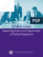 A Call to Action- Improving First-Level Supervision of Federal Employees