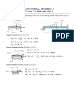 Structural Mechanics 1 Problem Solution Set 1