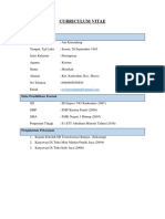 Daftar Riwayat Hidup