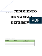 Procedimiento de Manejo Defensivo