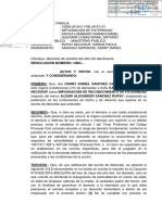 Impugnación de paternidad declarada inadmisible por falta de requisitos