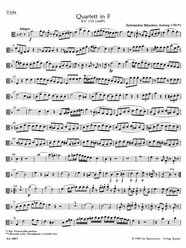 Imslp315259 Pmlp59217 Mozart Oboe Quartet Nma Va PDF