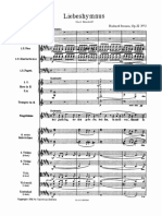 Richard Strauss - Liebeshymnus (Full-Score) PDF