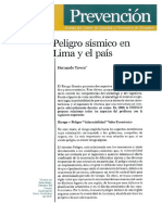 (Revista) Peligro Sismico en Lima y El Pais PDF