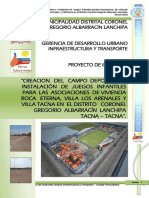 Expediente Tecnico Campo Deportivo PDF